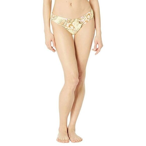 Rip Curl Playabella Bikini Women's Large Yellow Tropical Cheeky Hipster ERK1222 - Picture 1 of 8